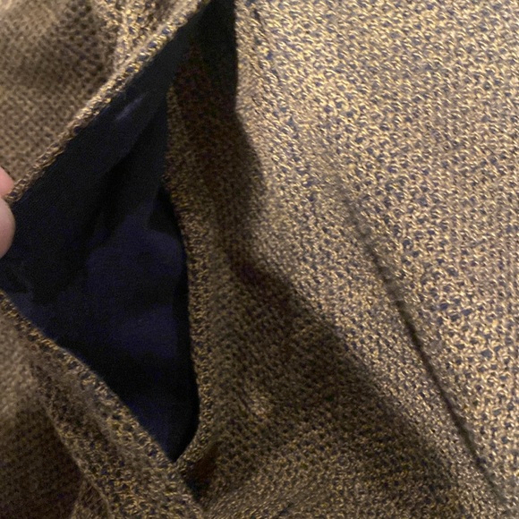 Boss by Hugo Boss zipper cardigan brown black trim large - Picture 4 of 6